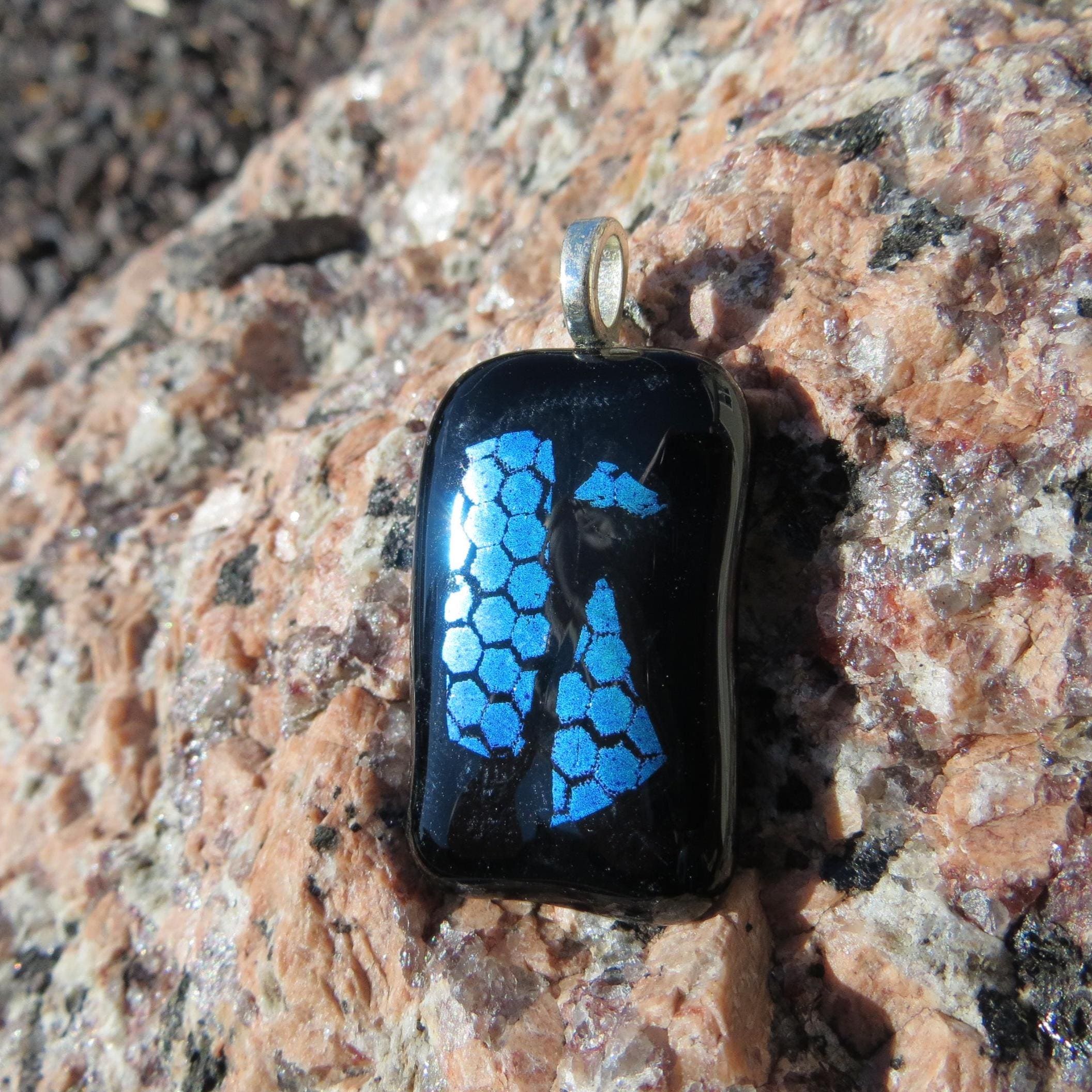 Dichroic Fused Glass Pendant