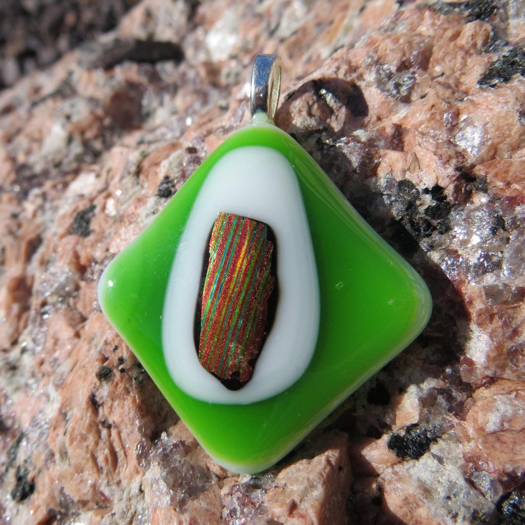 Dichroic Fused Glass Pendant