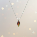 Black Opal Marquise Cut Pendant Set In Sterling Silver