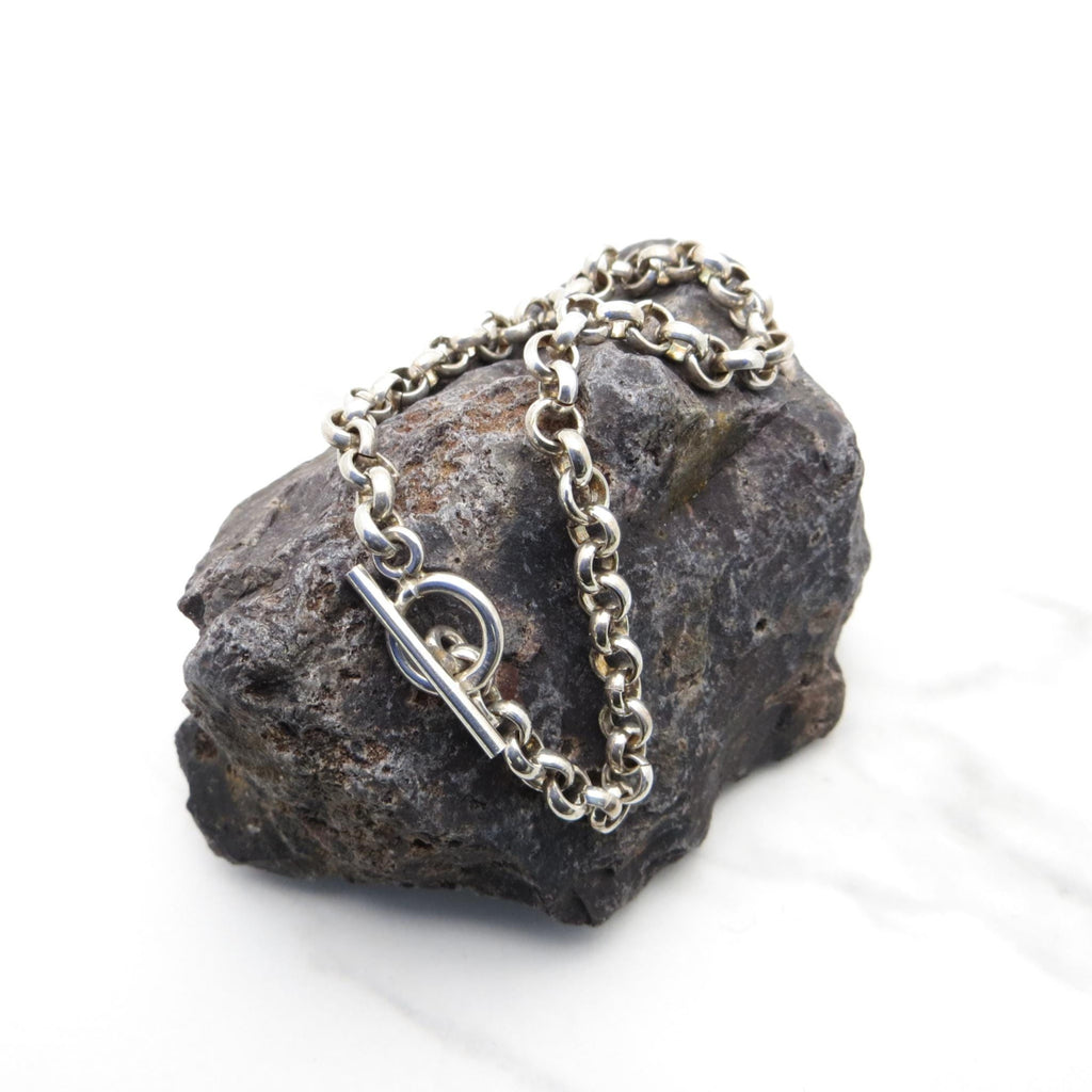 Sterling Silver Rolo Chain Bracelet - 7.25 inch