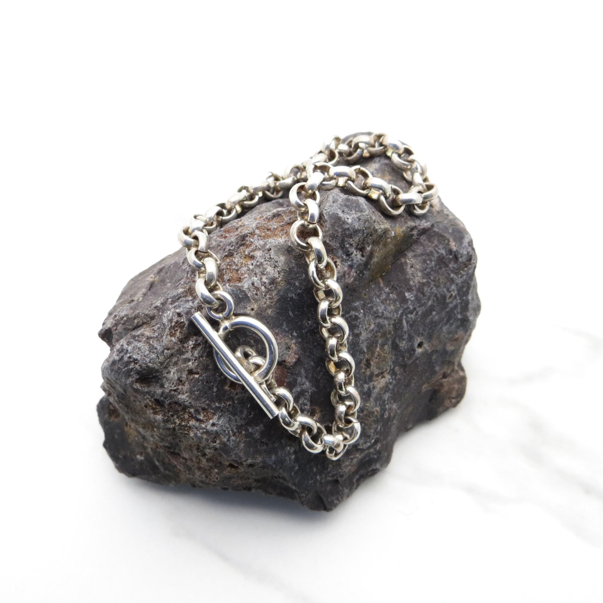 Sterling Silver Rolo Chain Bracelet - 7.25 inch