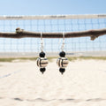 Handmade Ceramic Volleyball Earrings