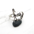 Vintage Sterling Silver Southwestern Navajo Horse Cuff Bracelet