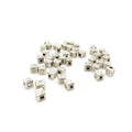 Thai Hill Tribe Silver Bead with Sun Design - Square Cube 4.5mm (4)