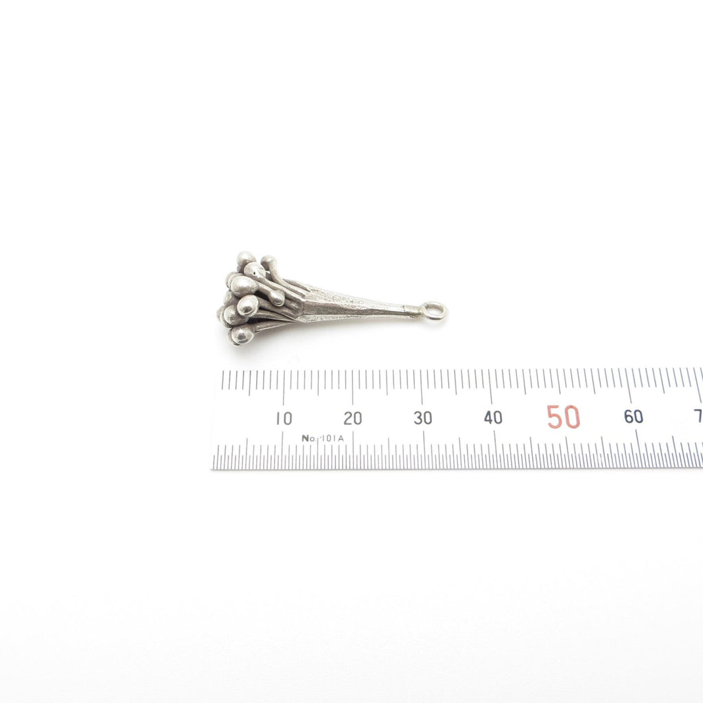 Thai Hill Tribe Silver Pendant - Wild Grape Bunch