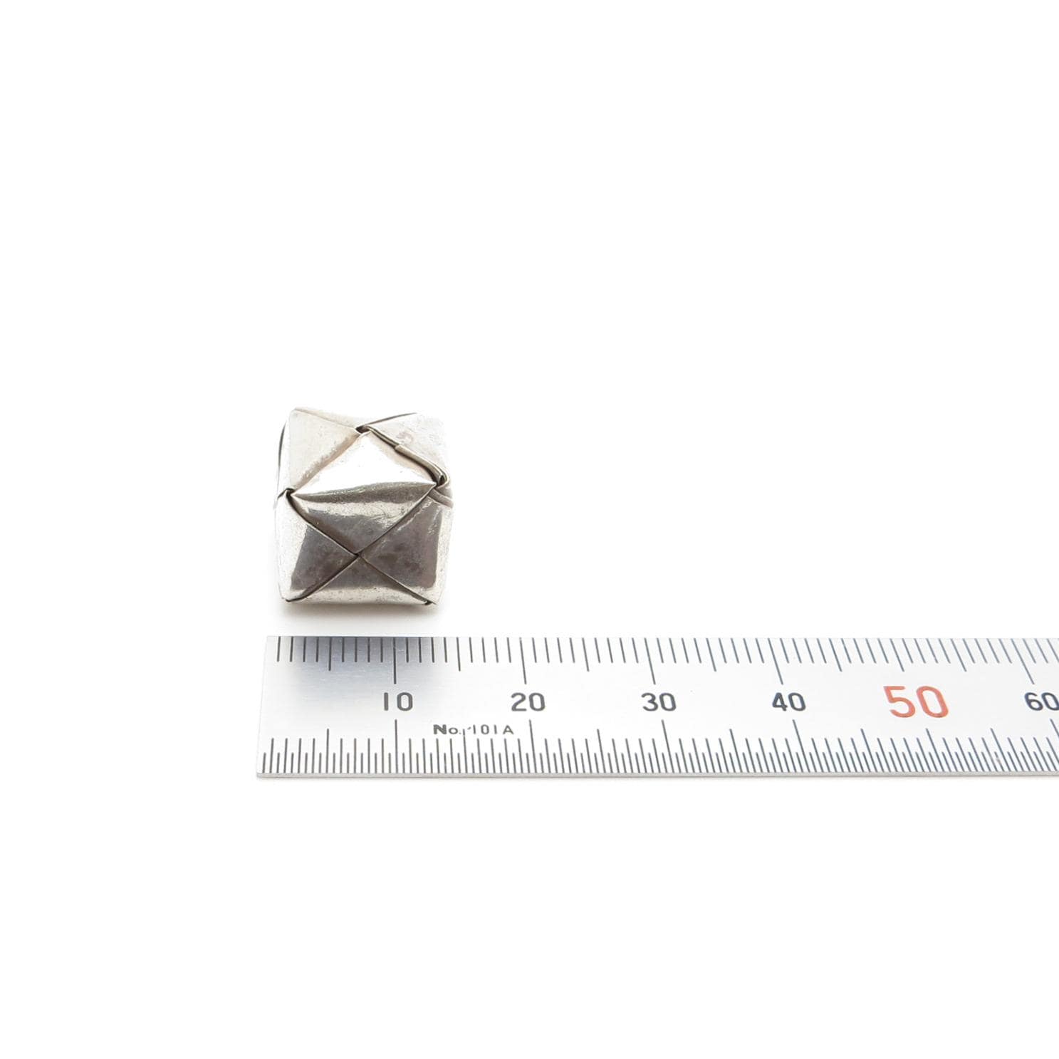 Thai Hill Tribe Silver Origami Box Bead - 14mm