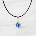 Sterling Silver Dolphin Pendant with Venetian Glass Bead