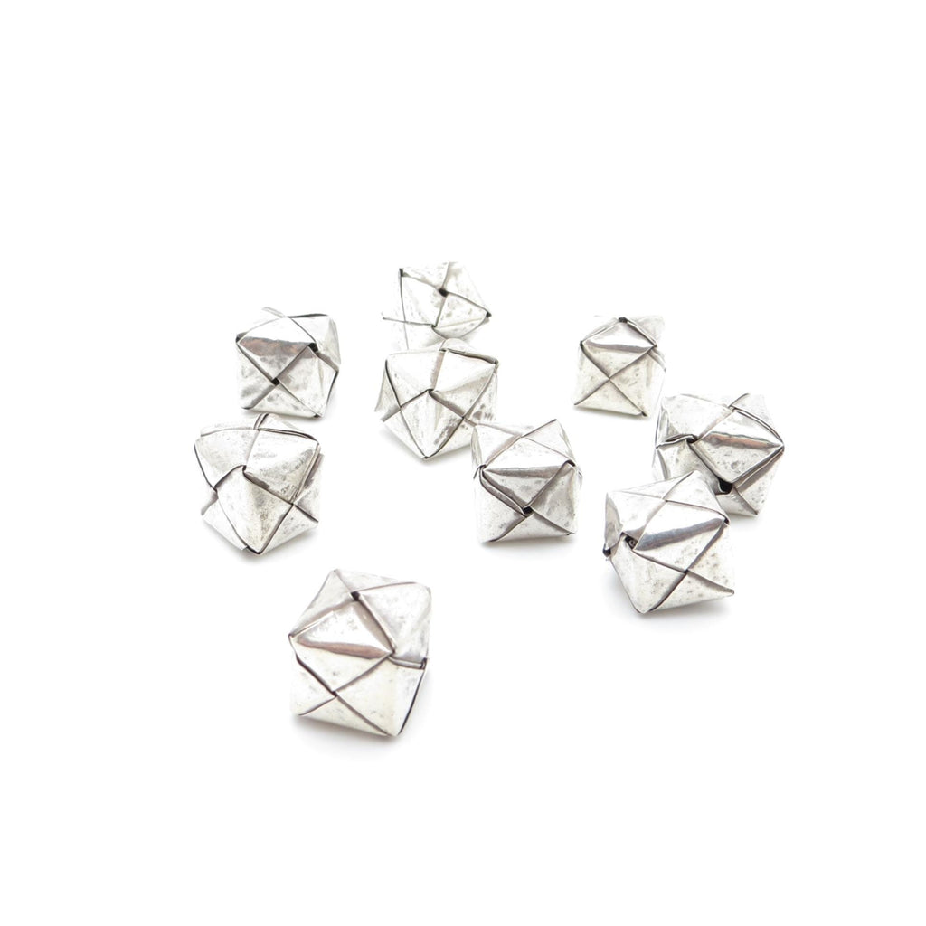 Thai Hill Tribe Silver Origami Box Bead - 14mm