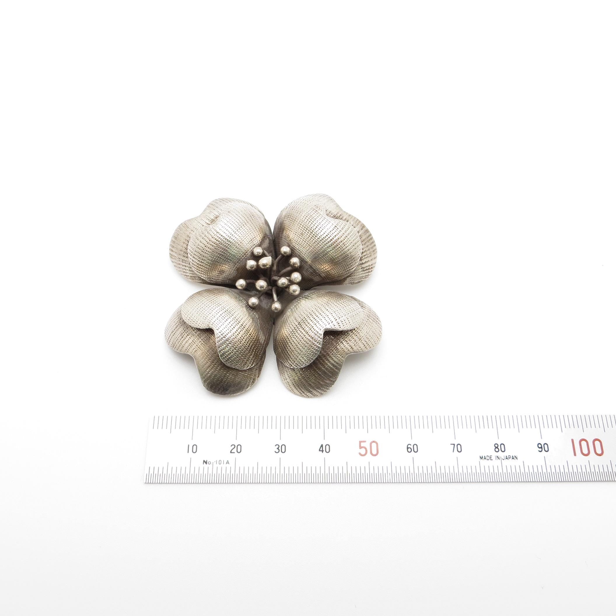 Hill Tribe Thai Silver Large Flower Pendant - 55 x 55mm