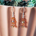 Swarovski Crystal Earrings - Crystal Copper