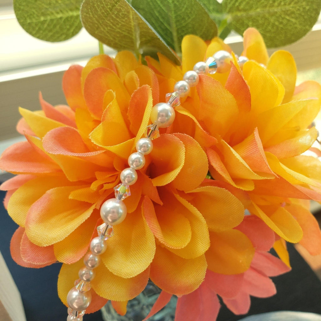 Swarovski Pearl and Swarovski Crystal AB Bracelet